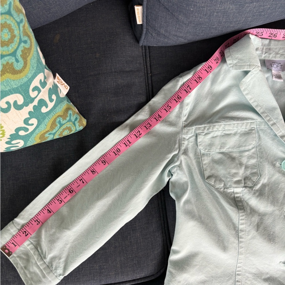 Ann Taylor Loft Jacket Button Down Large Button A… - image 7